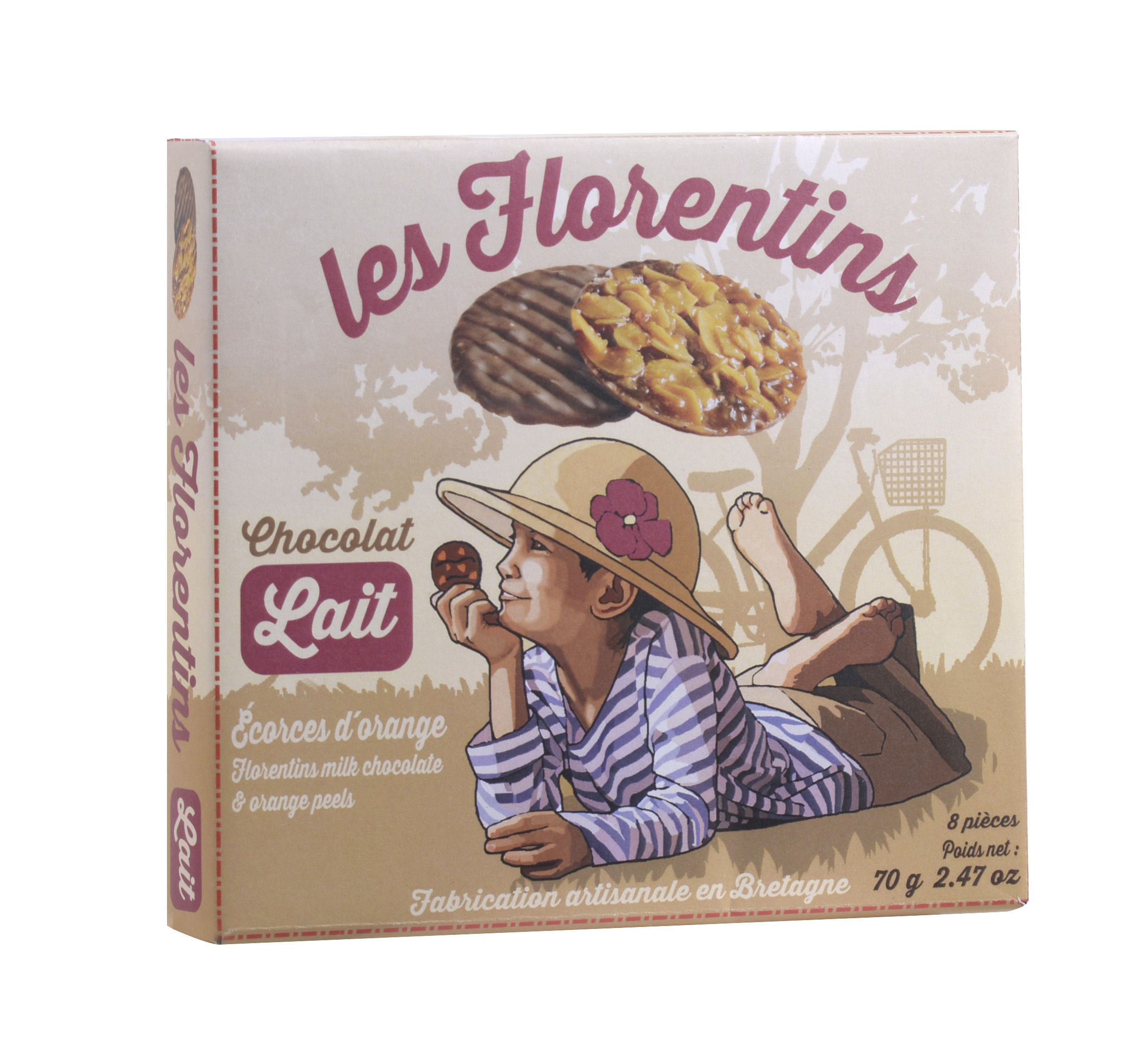 FLORENTINS ECORCES D'ORANGE CHOCOLAT AU LAIT 