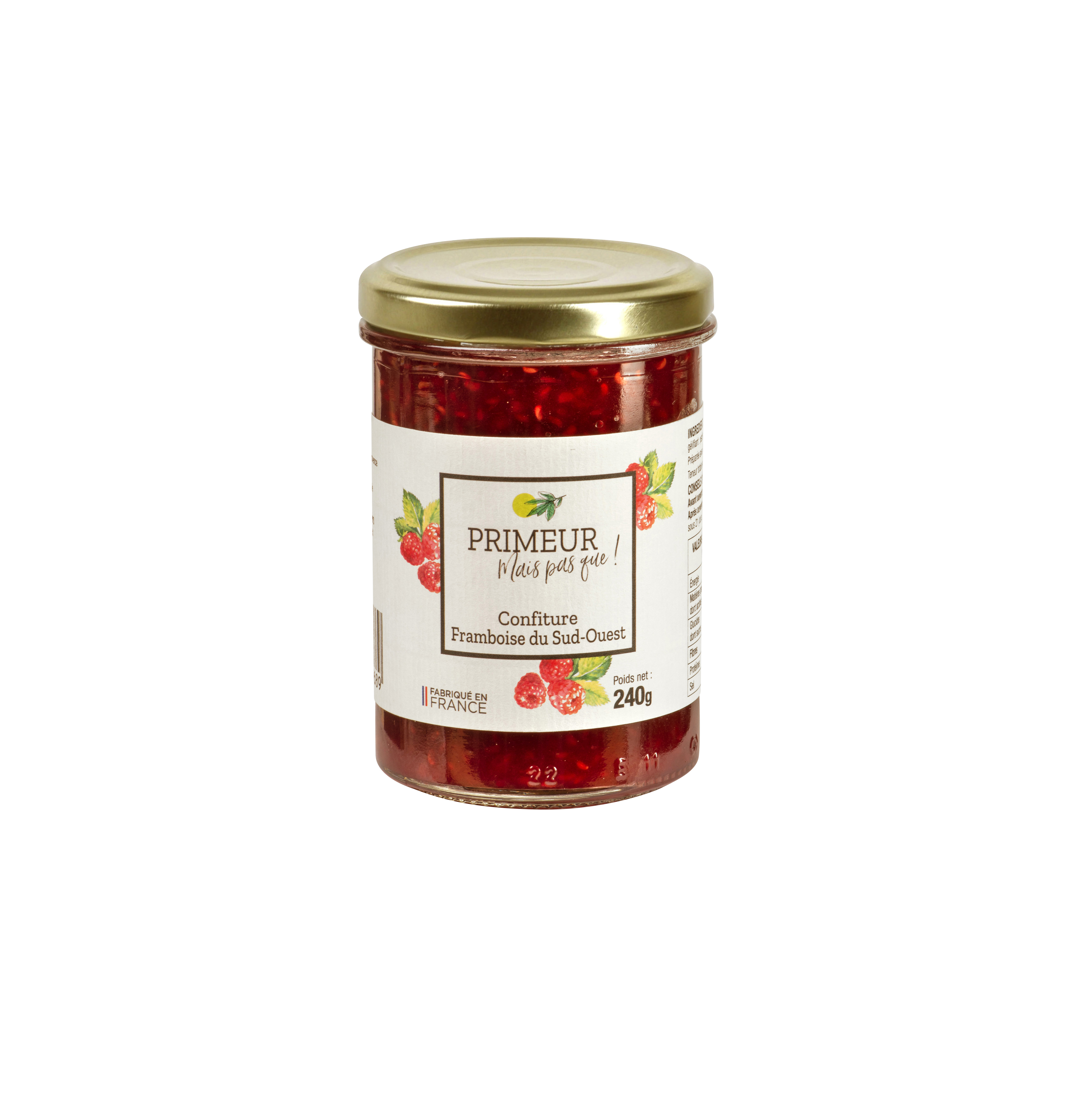 CONFITURE DE FRAMBOISE DU SUD-OUEST