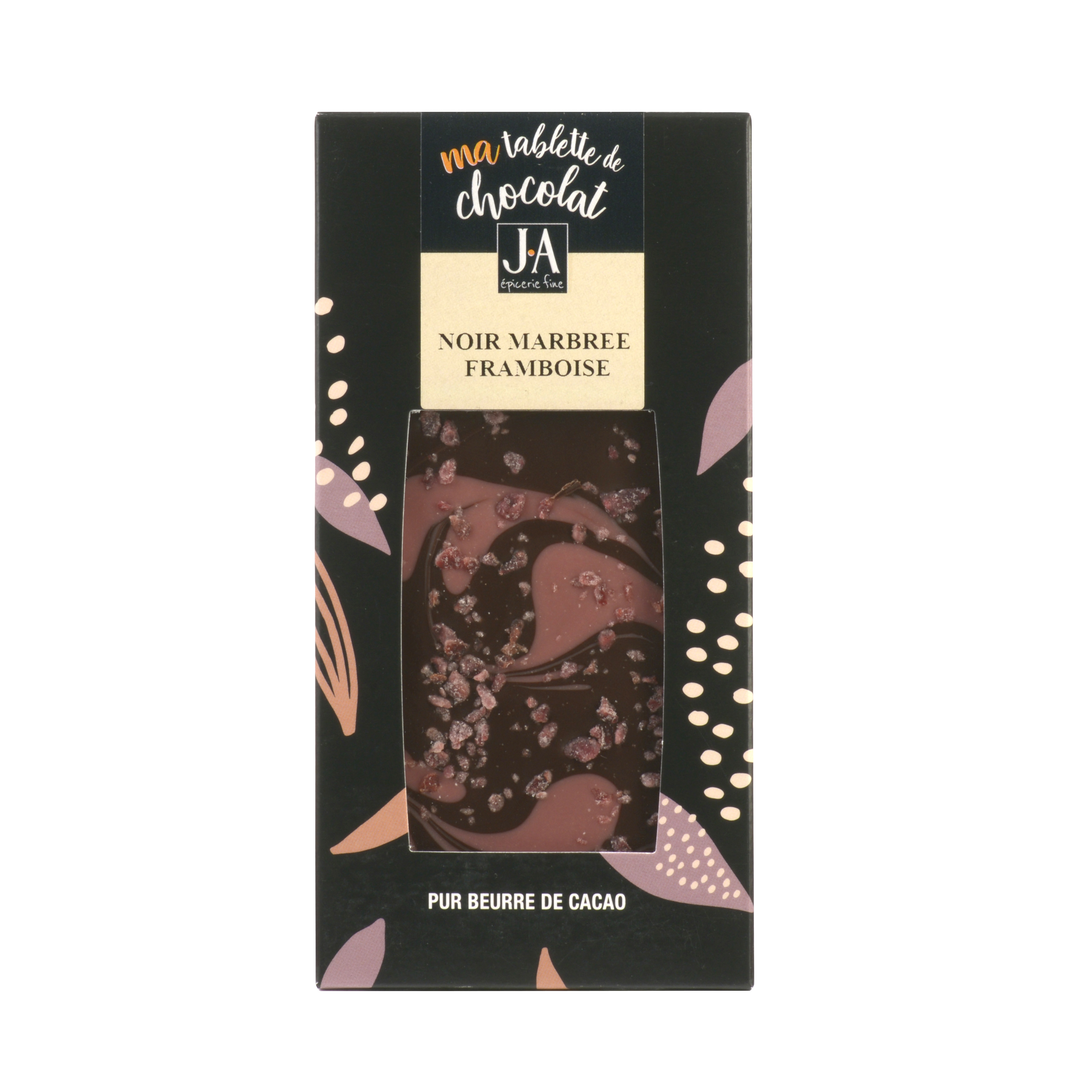 TABLETTE CHOCOLAT NOIR MARBREE FRAMBOISE